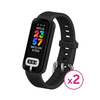 兩入組【ASUS 華碩】Vivowatch 6 Aero 智慧手錶/手環 HC-C06(APP手動紀錄血壓趨勢/血氧量測/心律偵測)