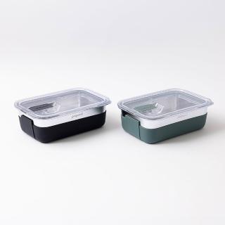 【Prepara】LIFT系列可微波不鏽鋼保鮮盒(3號)-900ml(含隔熱套)
