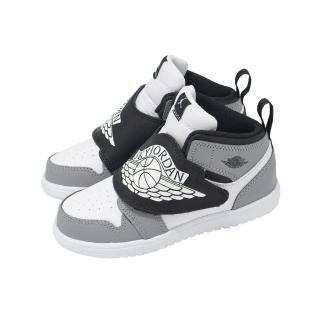 【NIKE 耐吉】學步鞋 Sky Jordan 1 TD 小童 童鞋 灰 寶寶鞋 魔鬼氈(BQ7196-102)