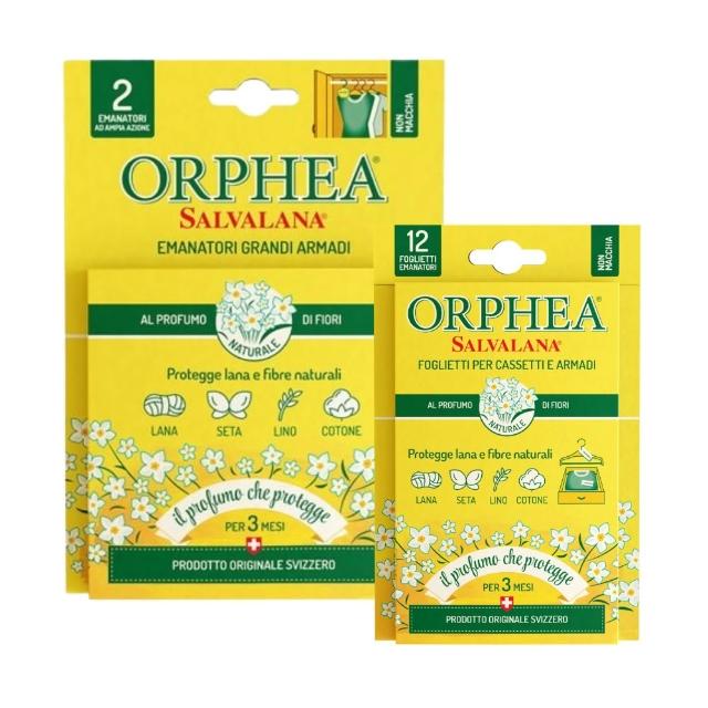 【ORPHEA 歐菲雅】書籤式衣物掛片+掛耳式衣物吊片(可取代樟腦丸、增添衣物香味)
