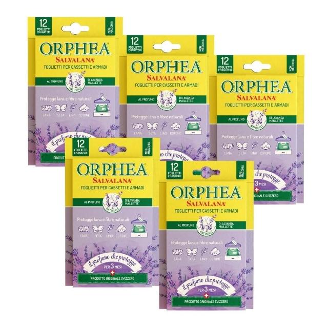 【ORPHEA 歐菲雅】書籤式衣物掛片5盒(可取代樟腦丸、增添衣物香味)