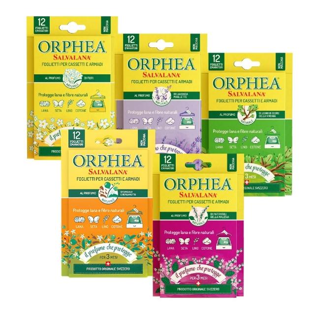 【ORPHEA 歐菲雅】書籤式衣物掛片5盒(可取代樟腦丸、增添衣物香味)