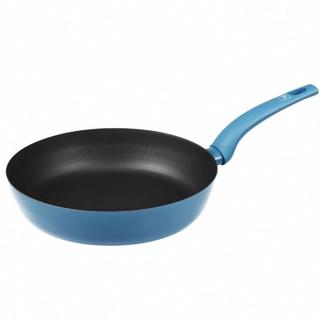 【CorelleBrands 康寧餐具】WORLD KITCHEN 平煎拿鐵鍋28cm(三色任選-台灣製造)