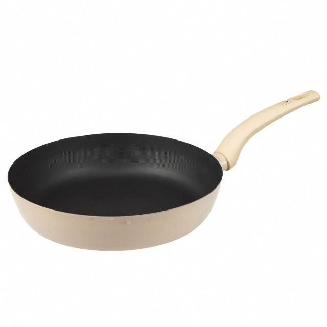 【CorelleBrands 康寧餐具】WORLD KITCHEN 平煎拿鐵鍋28cm(三色任選-台灣製造)
