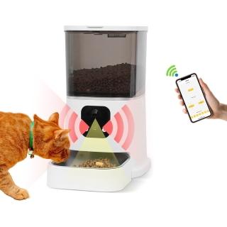 【u-ta】雙鏡頭廣角6L寵物餵食機MW116(WIFI連線 雙鏡頭 遠近都可看 寵物 自動餵食 貓 狗 必備)