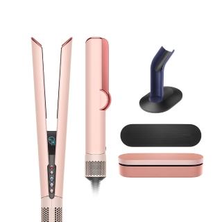 【dyson 戴森】HT01 Airstrait™ 二合一吹風直髮器 離子夾(山櫻粉禮盒版 限定色)