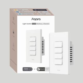 【Sioh 惜】Aqara H2 智能開關 四鍵 3個迴路＋1個無線按鍵(支援Apple Homekit/Matter)
