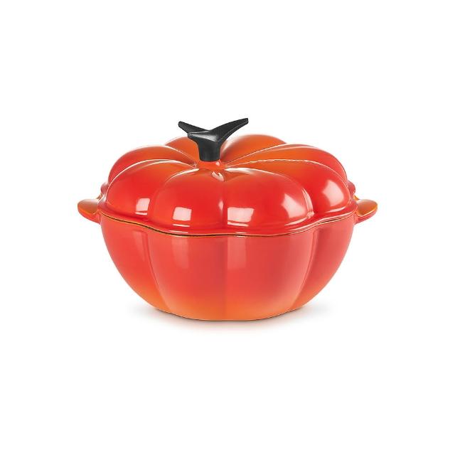 【Le Creuset】南瓜琺瑯鑄鐵鍋22cm(棉花白/火焰橘 2色選1)