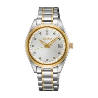 【SEIKO 精工】CS系列 時尚鑽石半金女錶-32mm(SUR582P1/6N32-00A0KS)