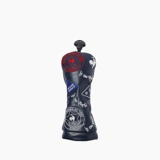 【LE COQ SPORTIF 公雞】高爾夫系列 男款深藍色耐磨合成皮革時尚高爾夫球桿套 QGW0J740
