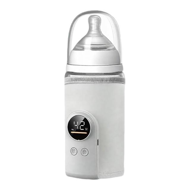 嬰兒奶瓶保溫套 Type-C快充可攜式溫奶器 熱奶器 加熱恆溫杯套 奶瓶加熱保溫 6檔調溫 智能數顯 618