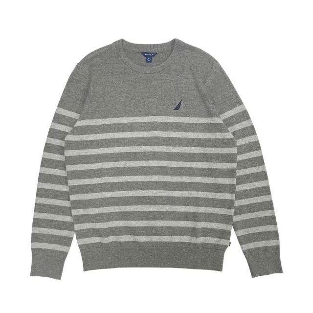 【NAUTICA】男生圓領毛衣x1件(灰色/藍色/白色)