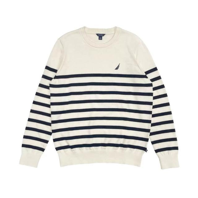 【NAUTICA】男生圓領毛衣x1件(灰色/藍色/白色)
