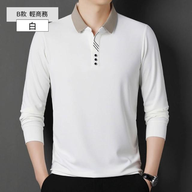 【NEW FORCE】精選紳士男長袖POLO衫-多款可選(長袖POLO衫/長袖上衣/保暖上衣/休閒上衣)