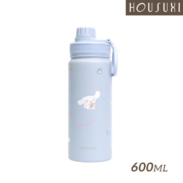 【HOUSUXI 舒希 官方直營】三麗鷗系列-鎖蓋保溫瓶-附吸管-600ml-A3(任選)