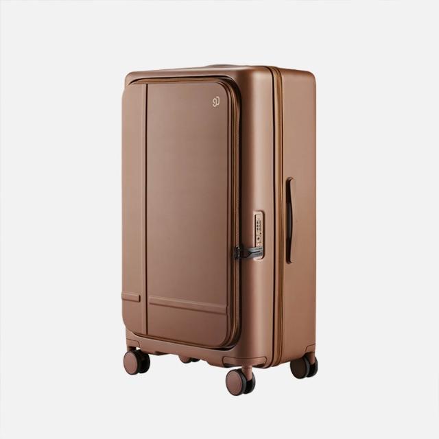 【NINETYGO】濃醇箱 29吋行李箱(前開式/行李箱/擴充旅行箱/拉鍊旅行箱/煞車輪)
