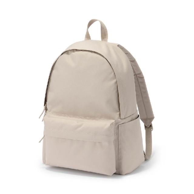 【MUJI 無印良品】可減輕肩膀負擔撥水加工後背包(灰色/黑色/淺米/煙燻藍)