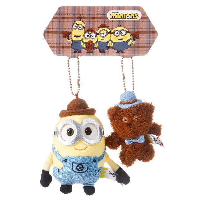 【MINIONS 小小兵】環球影城小小兵玩偶吊飾耳機包TIM熊提姆熊(正版閨蜜女友男友女兒子生日交換聖誕禮物)