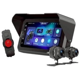 【Polaroid 寶麗萊】含安裝黃紅牌 MS700CL  多媒體導航機 CARPLAY 附記憶卡(智能連動前後雙鏡頭行車記錄器)