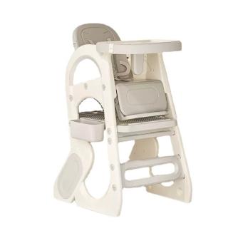 【美好家居】五合一兒童餐椅 高腳椅/積木桌/學習桌/寶寶椅/學坐椅(寶寶餐桌椅 餐盤/靠背可調節 預購15天)