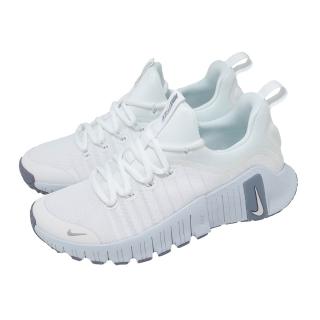 【NIKE 耐吉】訓練鞋 Wmns Free Metcon 6 女鞋 男鞋 白 銀 支撐 穩定 運動鞋(FJ7126-110)