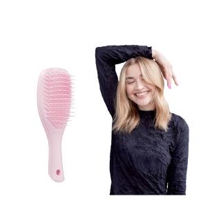 【TANGLE TEEZER 提碁】Mini英倫手握梳-粉色(護髮梳/順髮梳/濕髮梳/抗糾結/抗毛躁/王妃梳)