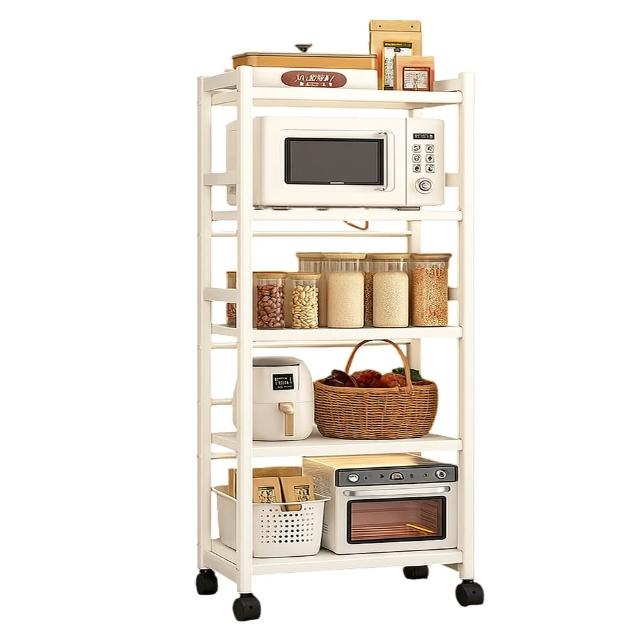【Easy Life 家居館】極簡五層電器收納架45CM-N型款(電器架/收納架/廚房收納架/可抽拉)