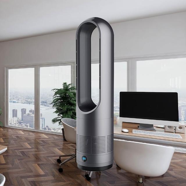 【EARISE 雅蘭仕】18吋冷暖無葉風扇 冷暖兩用 暖風機 電暖器 無葉循環扇(空氣淨化/靜音/落地電風扇)