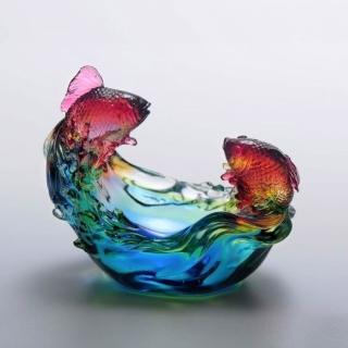 【tittot 琉園】如意高飛_擺飾(適合各式送禮、藝品欣賞、琉璃作品、水晶玻璃品)