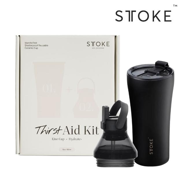 【STTOKE】Thirst Aid Kits 精品陶瓷保溫杯擴充禮盒組 16oz/460ml(陶瓷塗層/防漏隨行/2色任選)