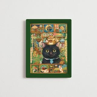 【Pintoo】棉花獅 - 黑貓的植卉店 - 迷你拼圖80片