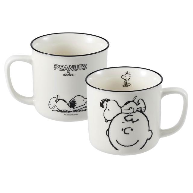 【CorelleBrands 康寧餐具】MOMO獨家SNOOPY交換禮物禮包-餐盤2入加餐具1入加馬克杯1入
