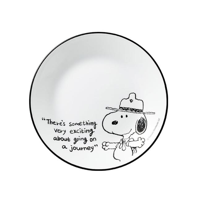 【CorelleBrands 康寧餐具】MOMO獨家SNOOPY交換禮物禮包-餐盤2入加餐具1入加馬克杯1入
