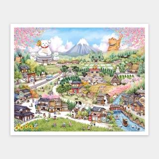 【Pintoo】YUKAN - 招財貓村莊 - 拼圖2000片