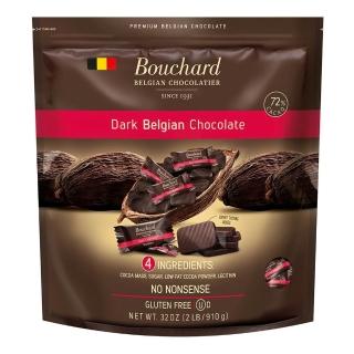 【美式賣場】比利時Bouchard 72%黑巧克力分享包(910公克)