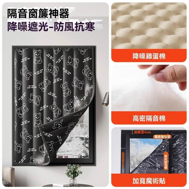 【YouPin】隔音棉 超強隔音窗簾100*120cm臥室遮光隔熱窗戶貼免打孔窗簾(隔音棉/隔音簾/遮光棉/防噪音布)