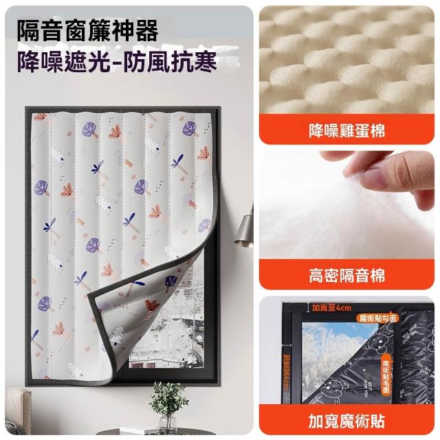 【YouPin】隔音棉 超強隔音窗簾100*120cm臥室遮光隔熱窗戶貼免打孔窗簾(隔音棉/隔音簾/遮光棉/防噪音布)
