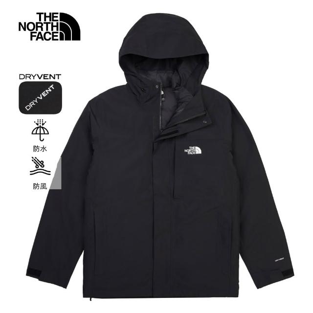 【The North Face】男款DRYVENT防水三合一外套 內搭羽絨款背心(多款任選)