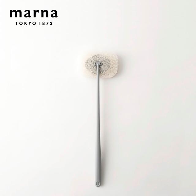 【MARNA】長柄浴室清潔海綿刷(衛浴刷/清潔刷)