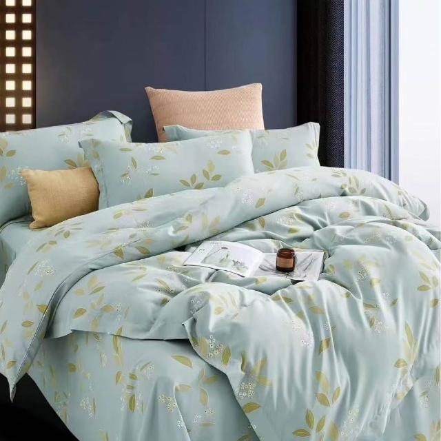 【Sleep Peacefully 寢室安居】買1送1 台灣製 天絲床包枕套組/石墨烯天絲涼被(單人/雙人/加大/多款任選)
