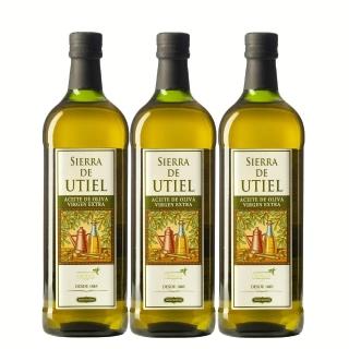 【HERAS 赫納斯】梧堤耶特級初榨冷壓橄欖油1000ml X 3瓶(可生飲/出廠酸價≦0.2%)