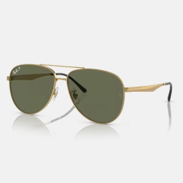 【RayBan 雷朋】雙槓金屬偏光抗UV太陽眼鏡(RB3712D-001/9A 62mm 偏光鏡片)
