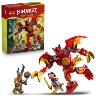 【LEGO 樂高】旋風忍者系列 71851 赤地的猛龍機械人戰鬥組(機器人 忍者遊戲 積木 兒童玩具)