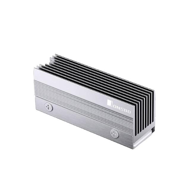 【JONSBO 喬思伯】M201 全鋁高柵 SSD 散熱器 黑/銀(全鋁/2280/格柵造型/導流散熱)