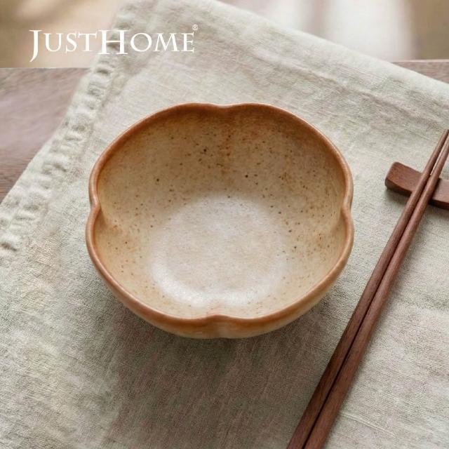 【Just Home】日式古樸窯燒陶瓷4吋雲朵碟-4色可選(可微波 120ml 碗 盤 餐具 深盤 小菜碟)