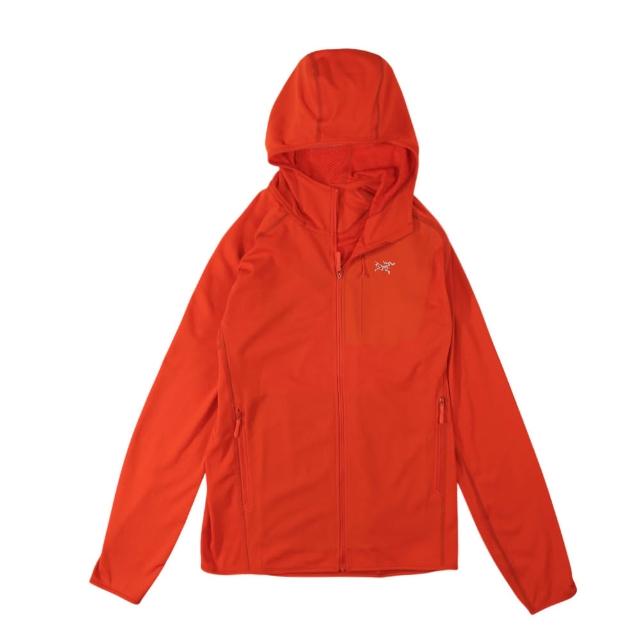 【Arcteryx 始祖鳥】橘色焦點 高檔貨 始祖鳥 Arcteryx 機能外套 保暖透氣 刷毛 薄外套 連帽外套(1663AX4)