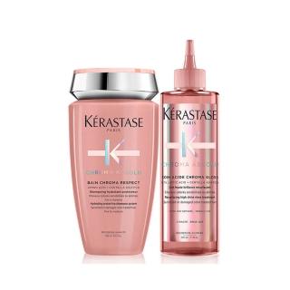 【KERASTASE 巴黎卡詩】恆彩重生洗護沙龍組(髮浴250ml＋精萃露/護色/保濕)