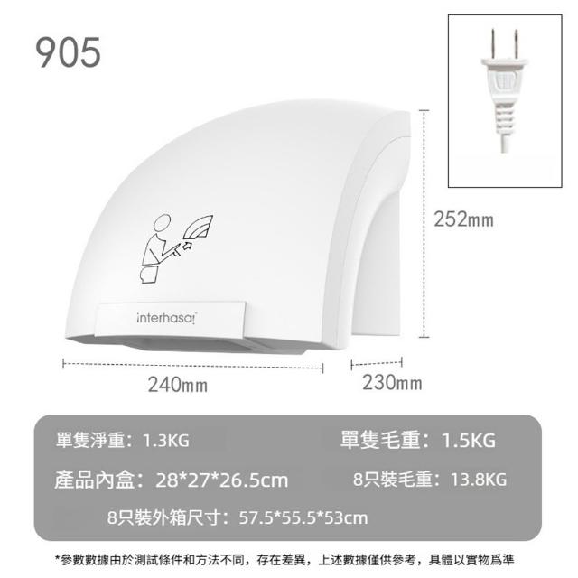 【Quality 聚家】小型烘手機 暖風機 烘手機 暖手機 自動感應(24*23*25CM/即刻烘幹/低音降噪/輕巧便捷)