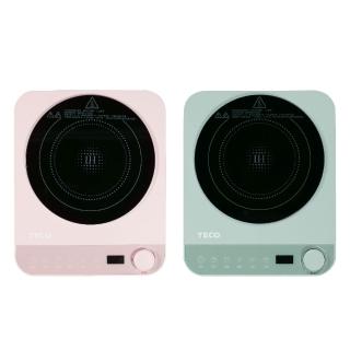 【TECO 東元】美型旋鈕觸控IH變頻電磁爐 YJ1225CBG / YJ1226CBP(莫蘭迪綠/櫻花粉)