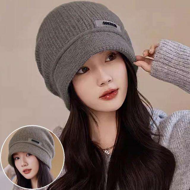 【Seoul Show 首爾秀】買一送一 綜合高質感挺版雙層兔毛帽毛呢八角帽貝雷帽棒球帽漁夫帽(防寒保暖)